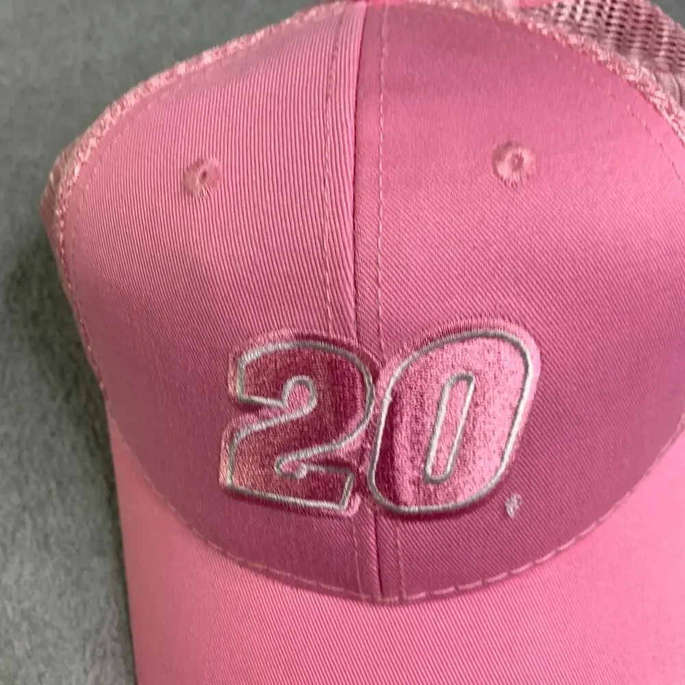 Nascar Tony Stewart Hat Cap Adjustable Back Pink Winners Circle Womens New